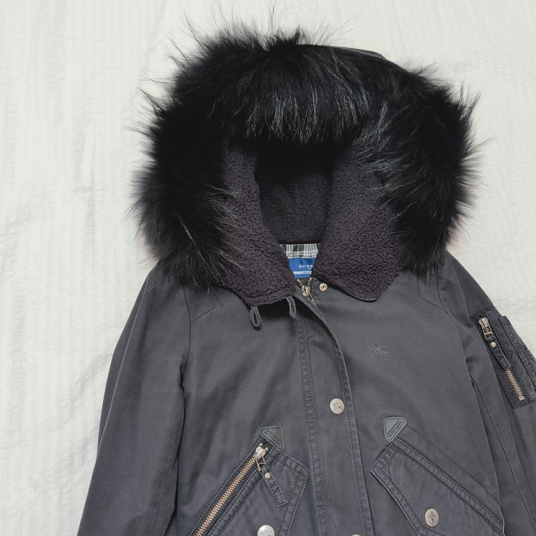 バーバリーブルーレーベル ミリタリージャケット 短丈 N-2B