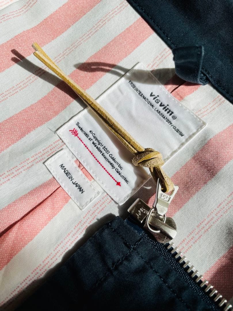 名作 VISVIM PEYTON SWING TOP 2 NAVY 付属品完備