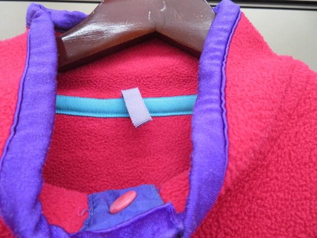 80-90s デサント製　adidas(アディダス) スナップT 長袖フリース