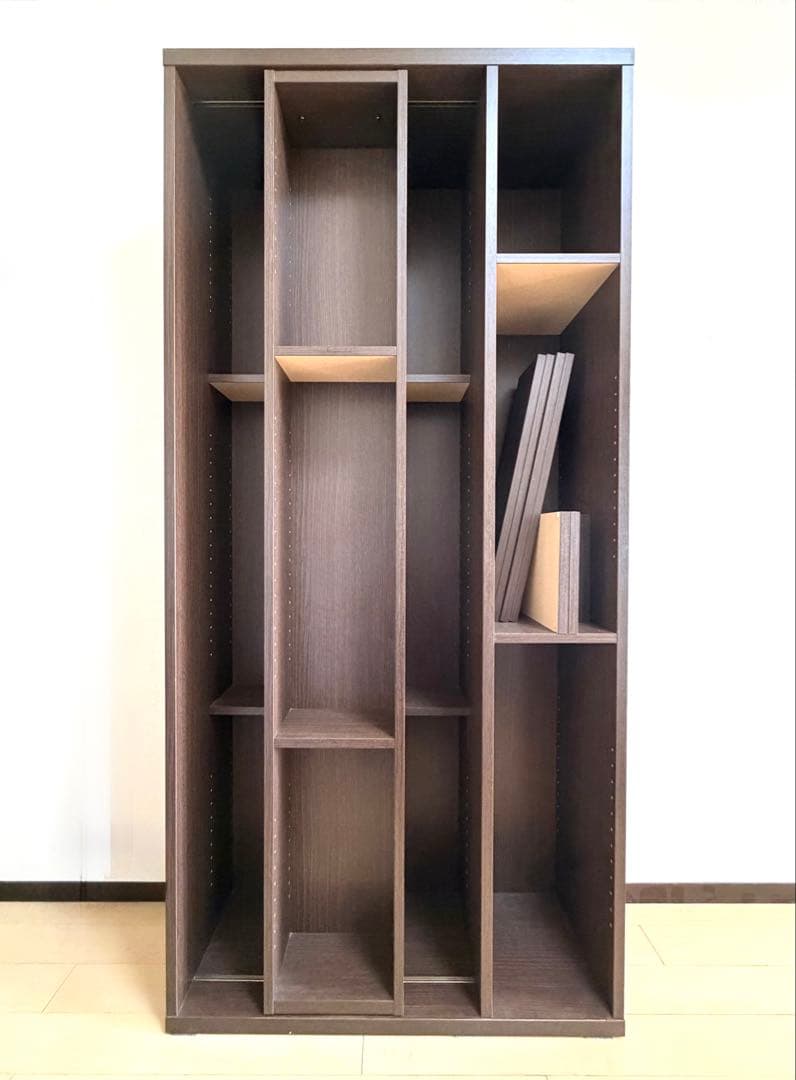 ニトリ　スライド本棚（エスタンテ S DBR）