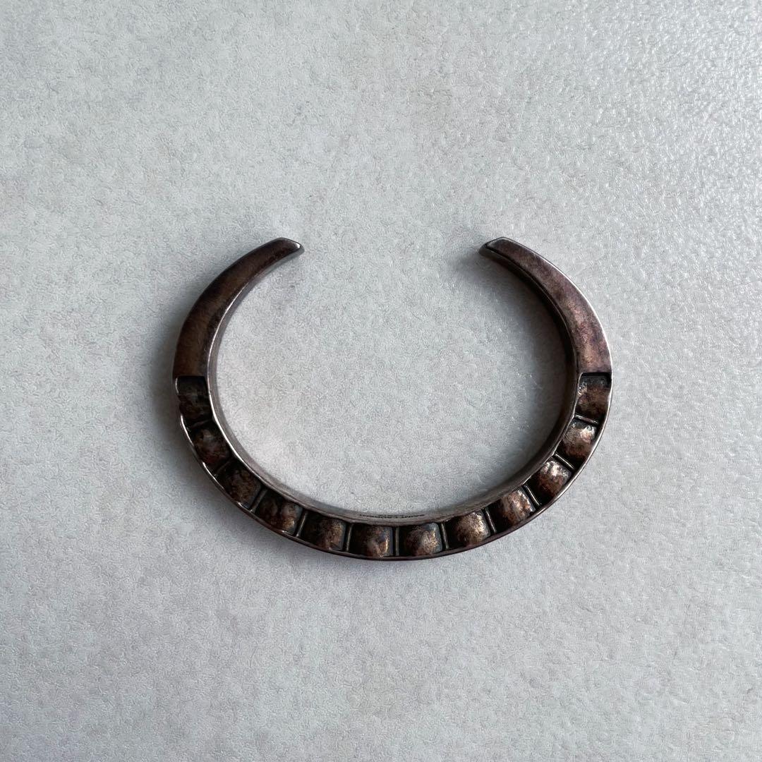 【Saint Laurent】ビンテージ加工 バングル ブレスレット