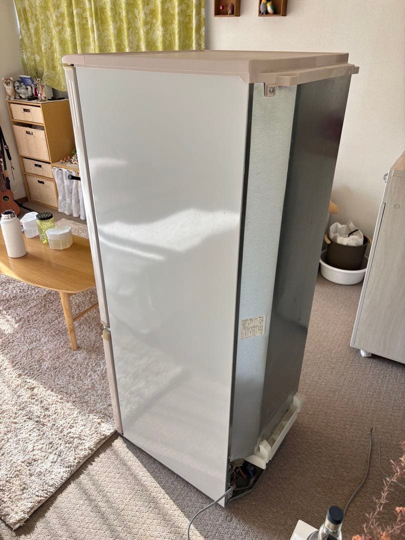 ホワイト 2ドア冷蔵庫