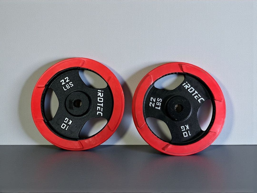 ◯iROTEC プレート 10kg ×2 バーベル 筋トレ