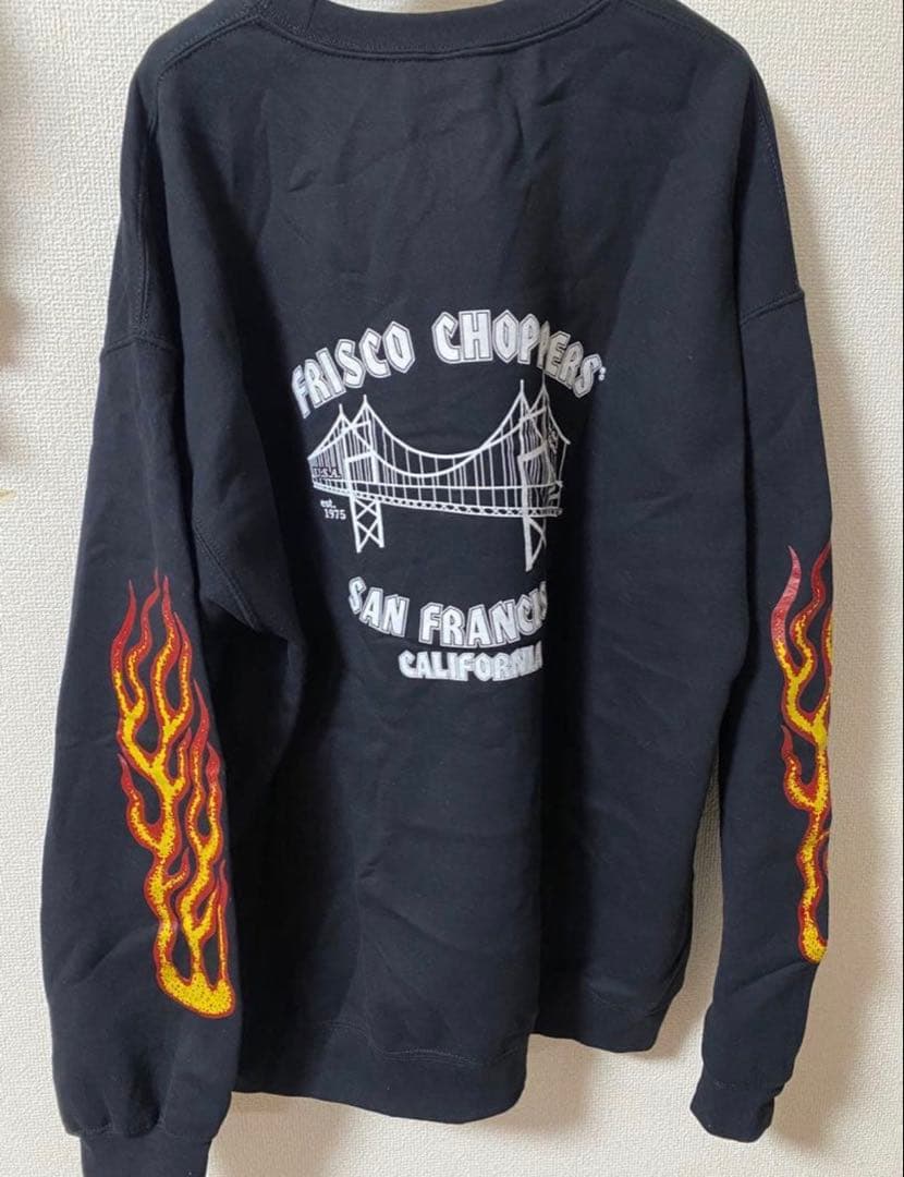 キムタク　US別注　FRISCOCHOPPERSスウェット　ファイアパターン