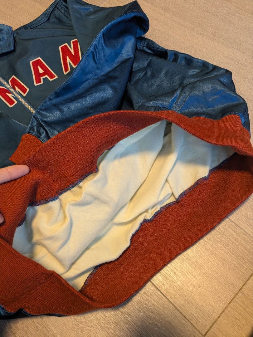 HUMAN MADE サテンジャケット　ハーフジップ