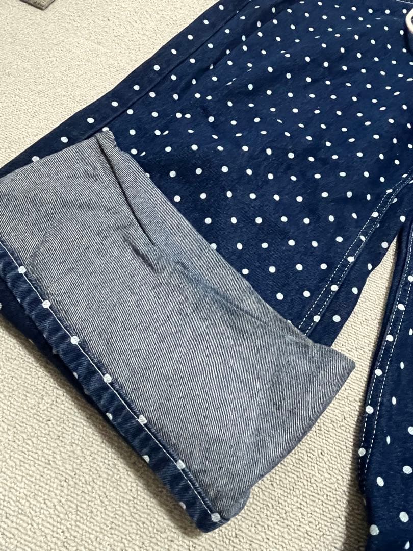 韓国ブランド　ファンシークラブ　ドット　デニムパンツ