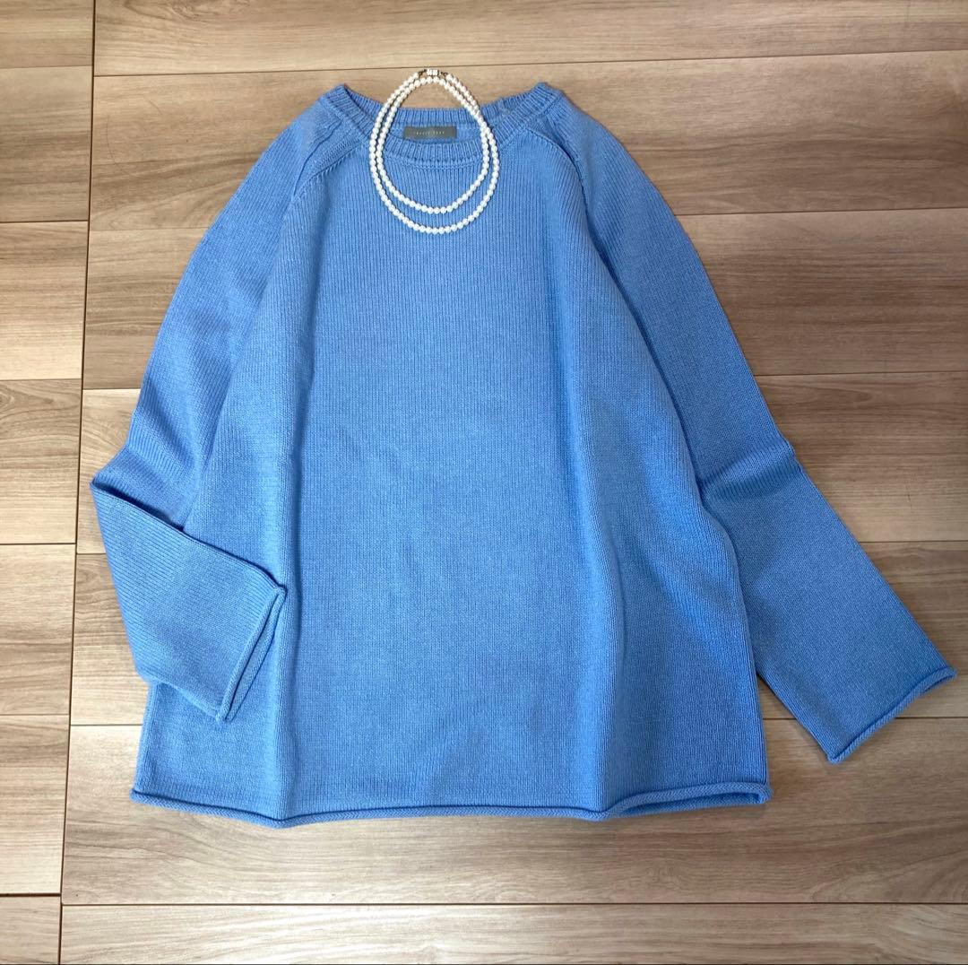 美品　セオリーリュクス　23SS ウォッシャブル プルオーバー　ニット　38