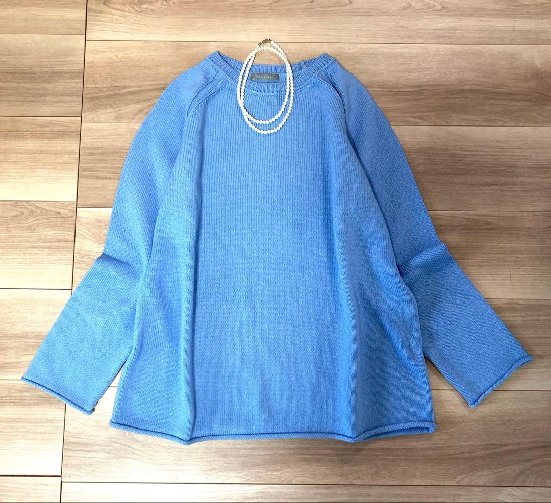 美品　セオリーリュクス　23SS ウォッシャブル プルオーバー　ニット　38