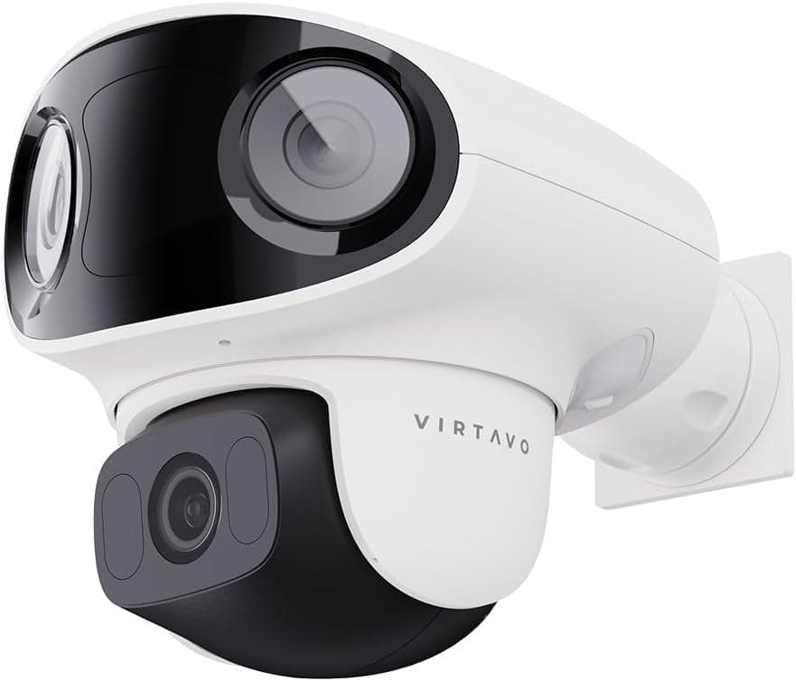 防犯カメラ 屋外 三眼カメラ カラフルナイトビジョン 監視カメラ 見守りカメラ