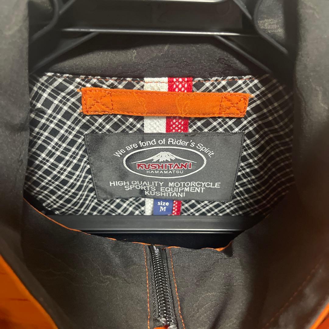 KUSHITANI ライダースジャケット M オレンジ