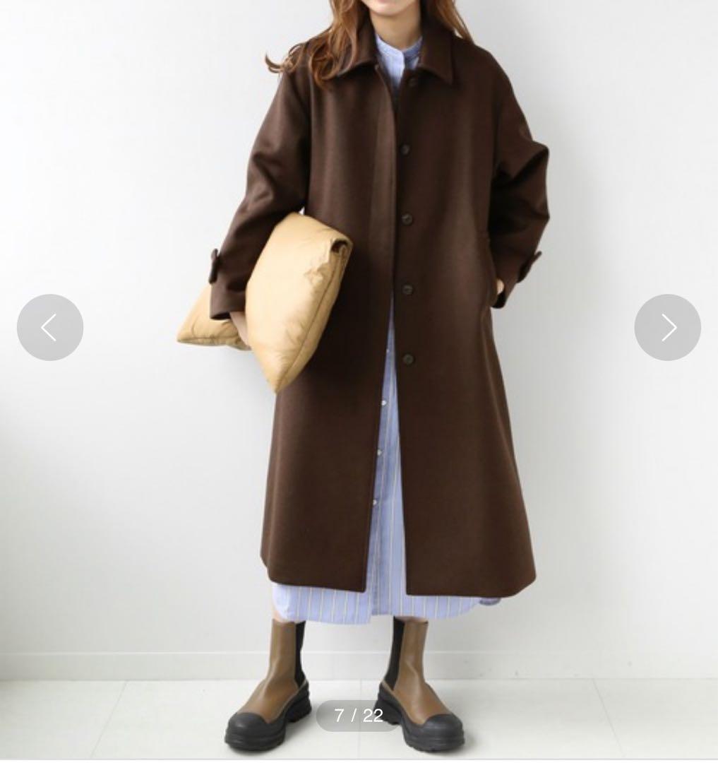 ウールビーバーステンカラーコート◆