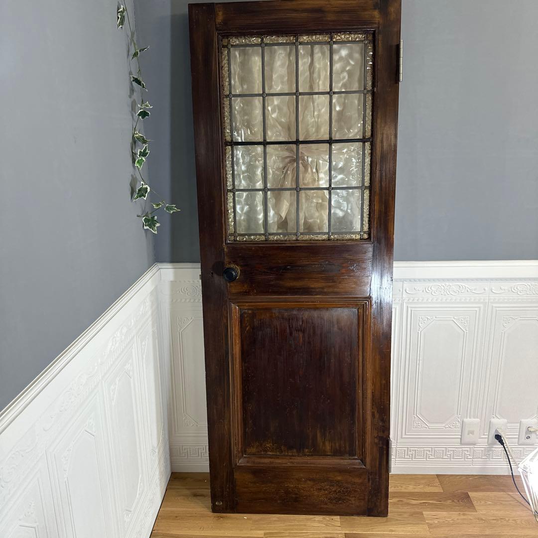 ステンドグラスアンティークドア