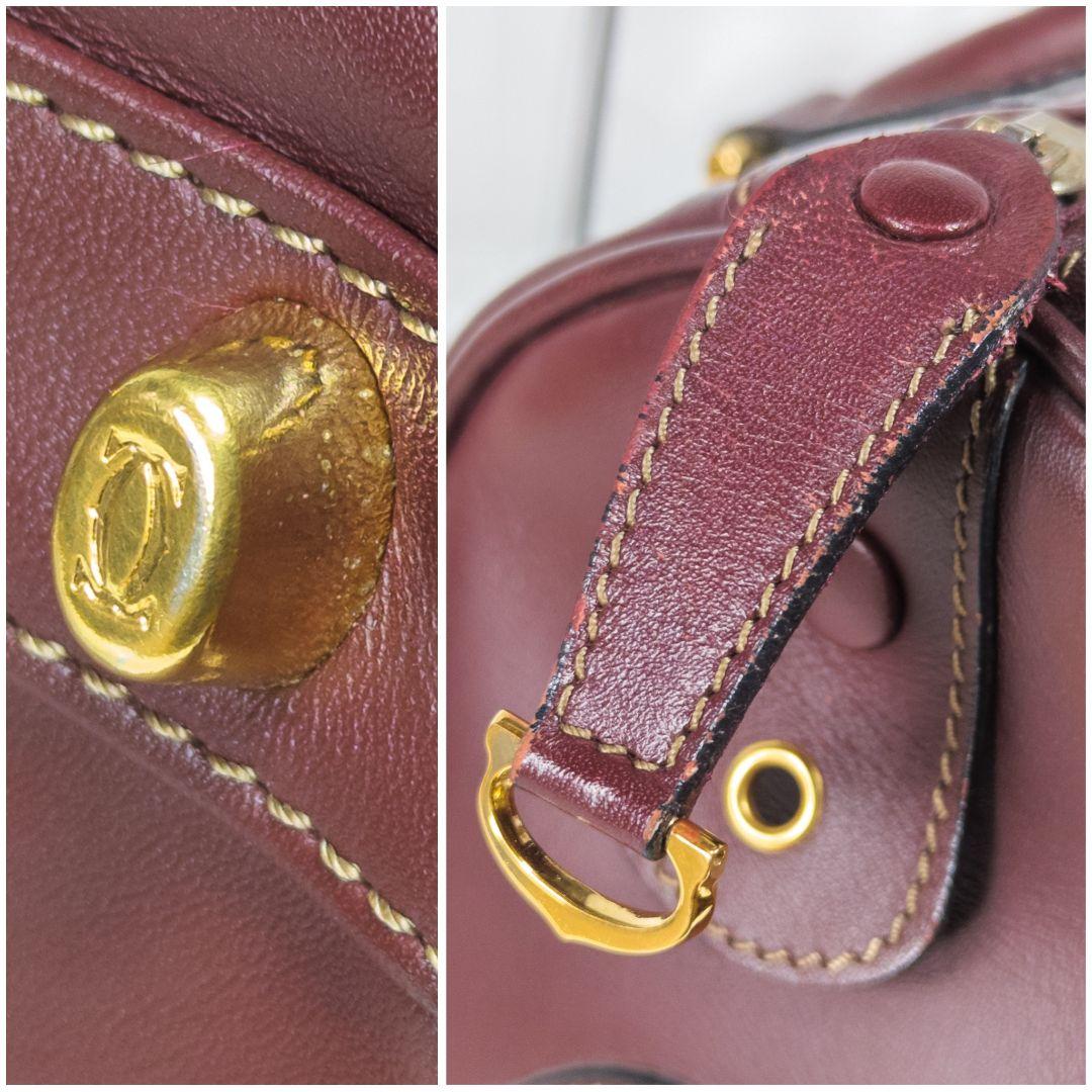 【極美品】 カルティエ マストライン ボストンバッグ カード パドロック付き