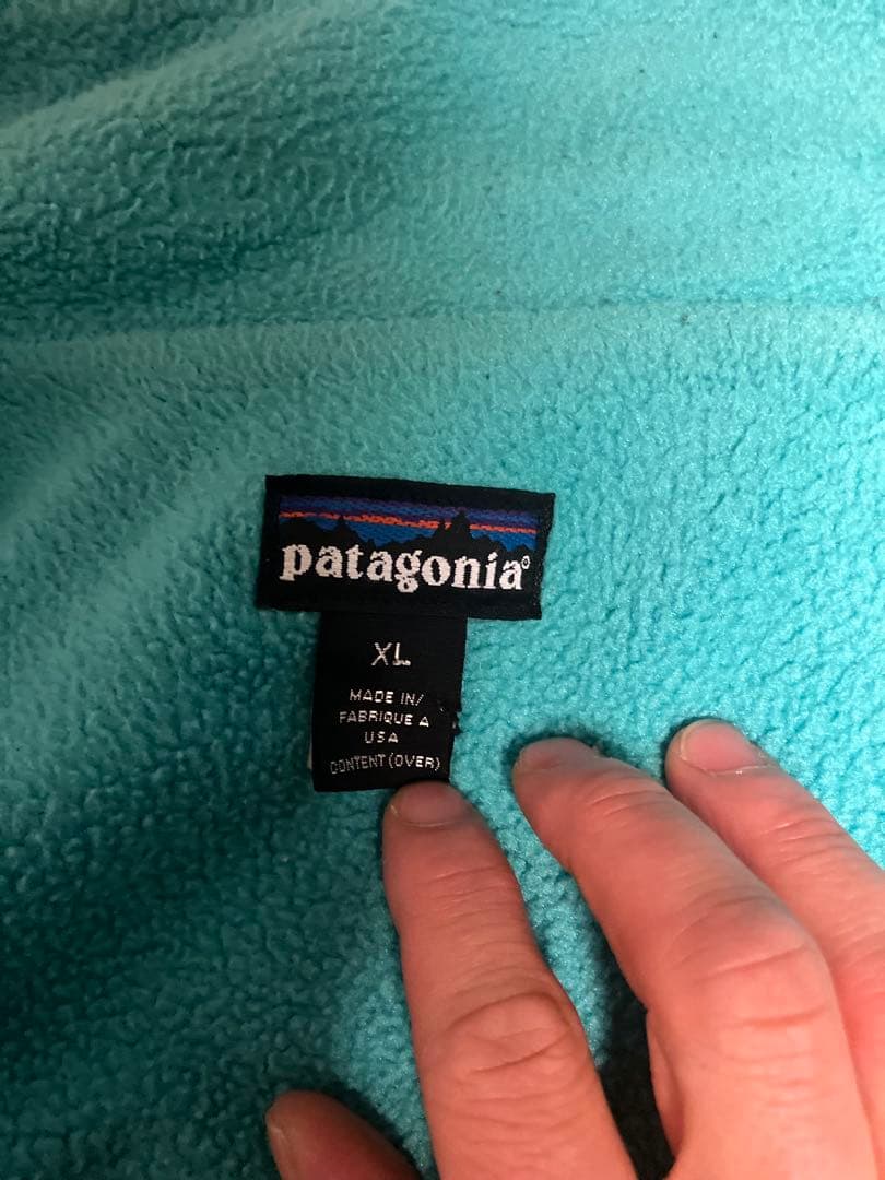 『美品』雪なしタグ93年USA製パタゴニアシェルドシンチラ　　ブラック…XL