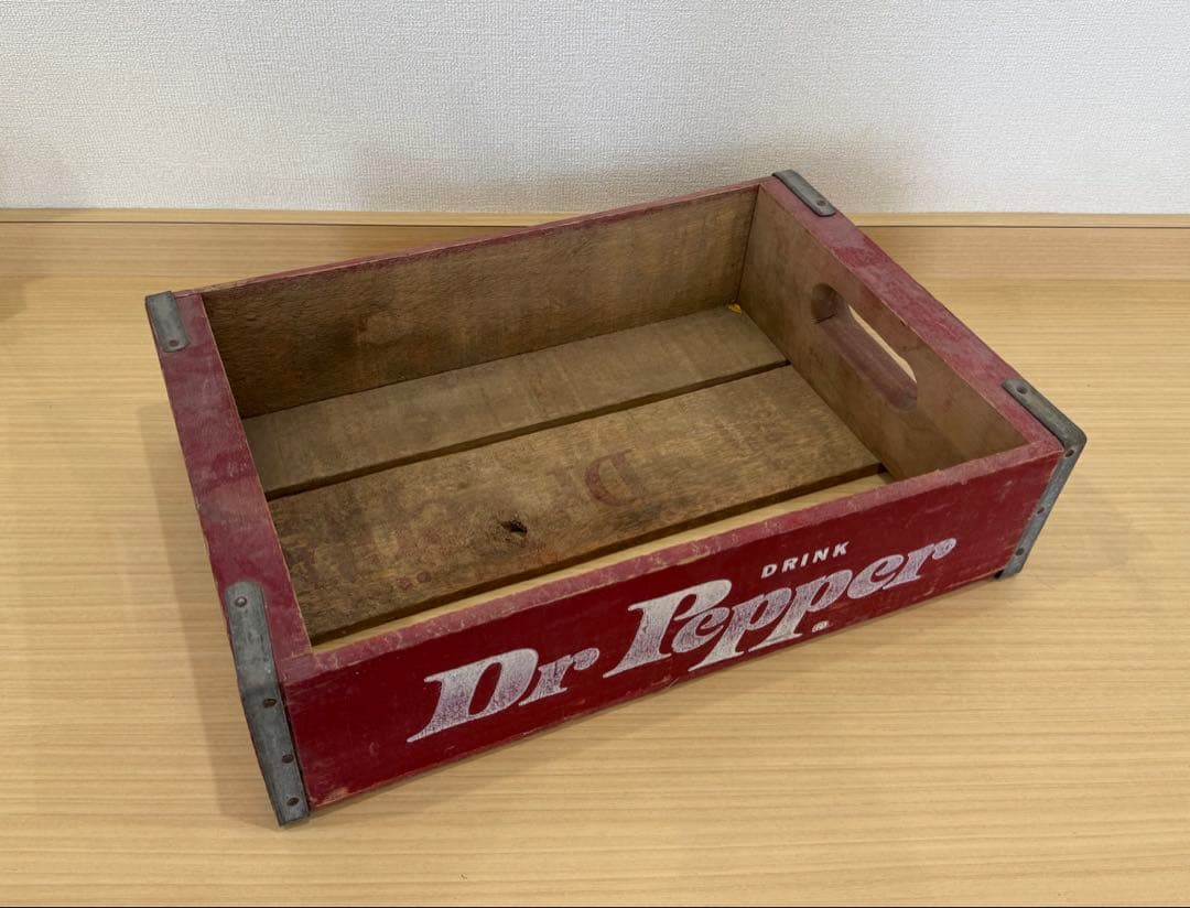 値下げしました‼️ドクターペッパー　木箱ビンテージ　アンティークDr.pepper