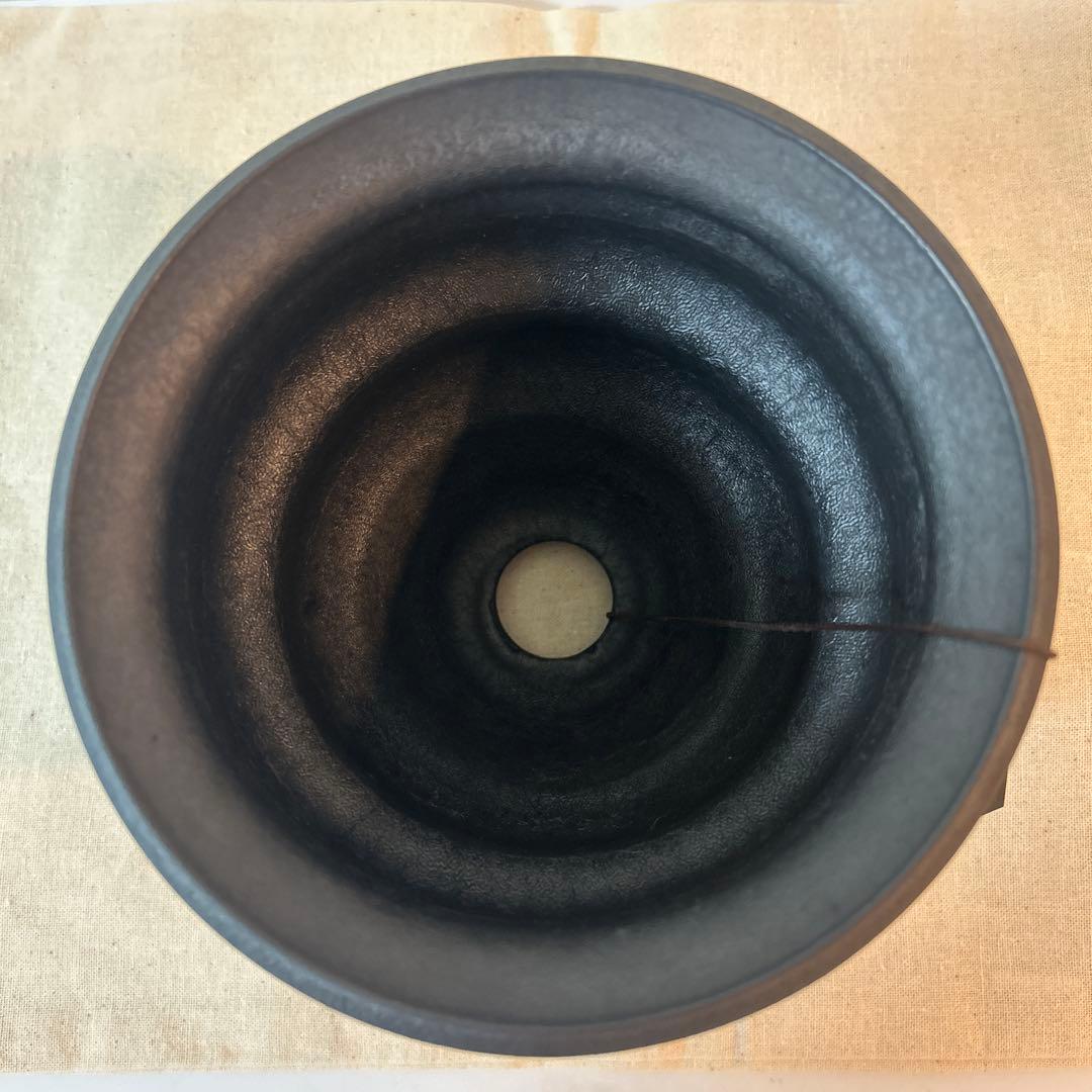 【新品未使用】カタチ製作所　Mederu pot ベル Mサイズ　レザーブラック