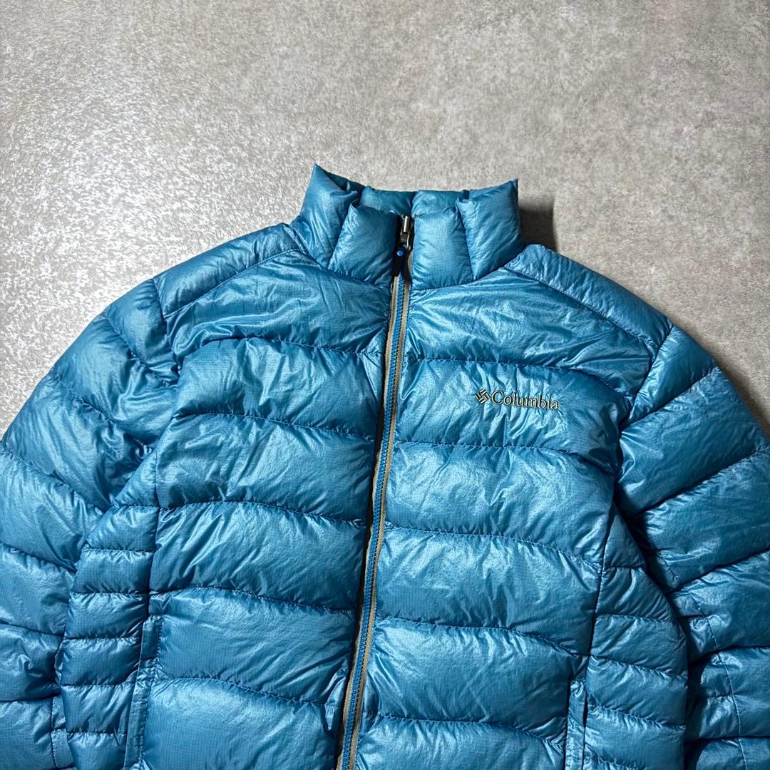 columbia down jacket puffer padded 水色