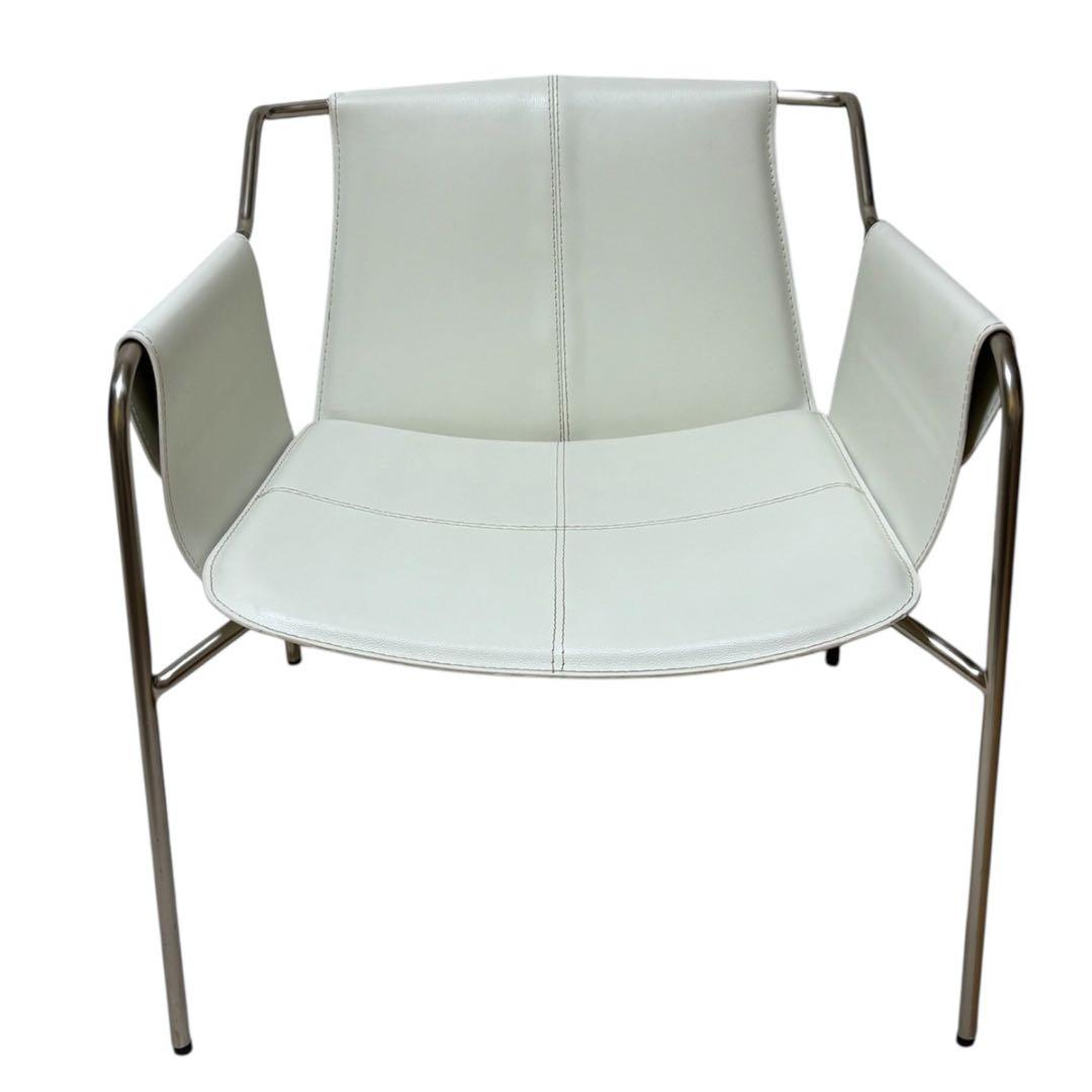 【美品】藤栄 パーソナルチェア ホワイト｜モダンデザイン 椅子