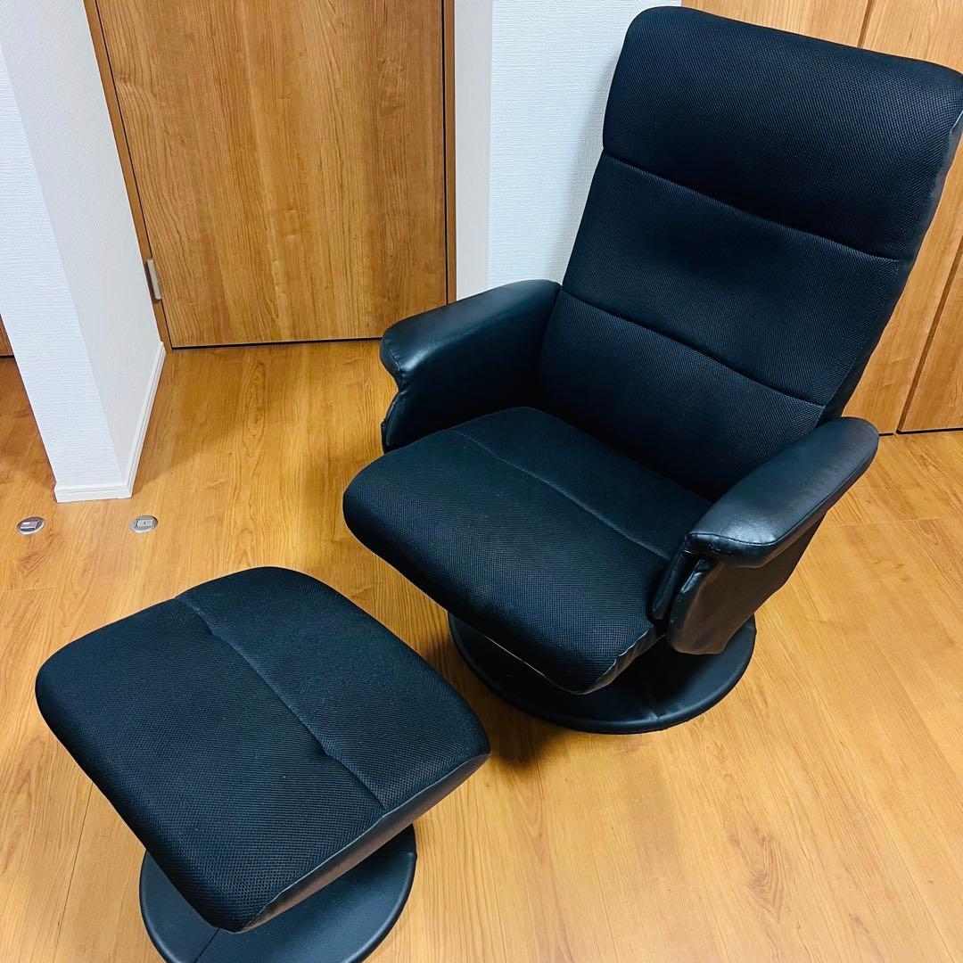 ニトリ リクライニング パーソナルチェア (Dメッシュ BK)