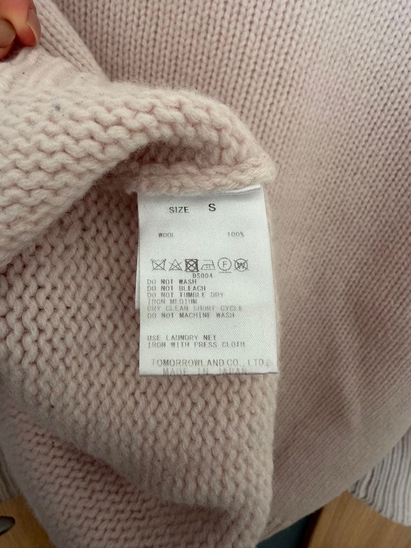 GALERIE VIE ピンク ファインウール ニット