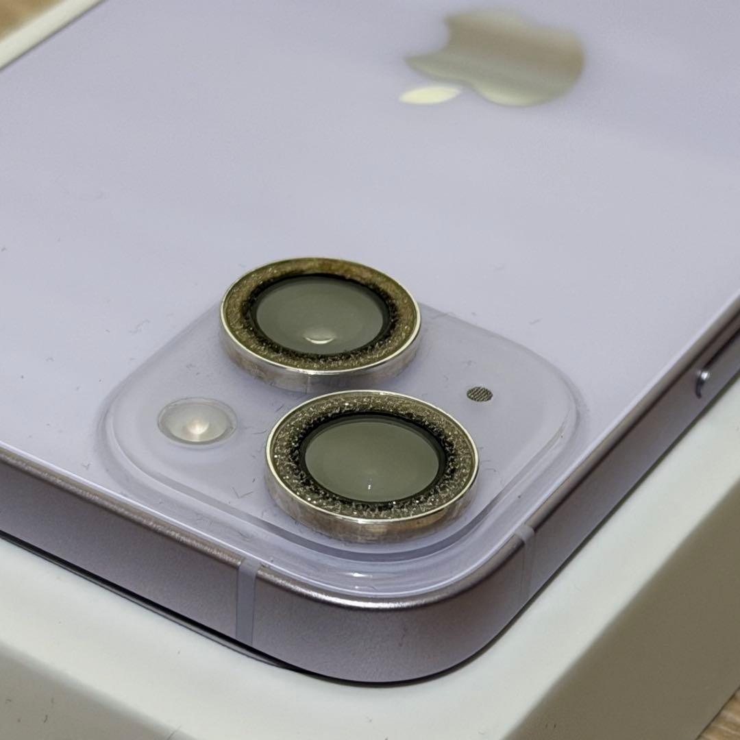 【極美品】iPhone 14 256GB パープル （ケース2点おまけ付）