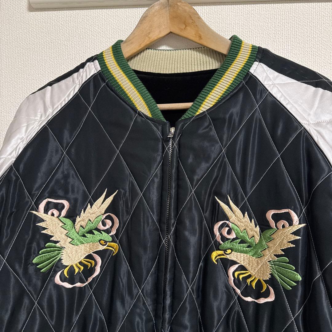 東洋 別珍 スカジャン スカル TOYO リバーシブル