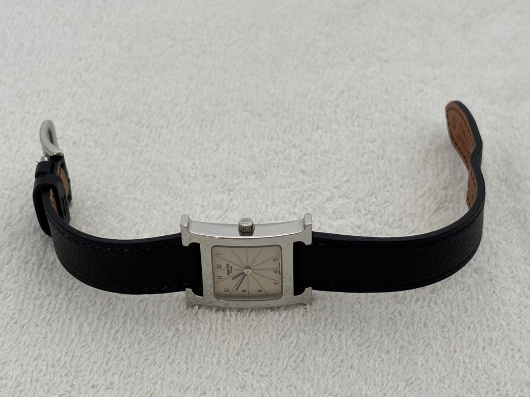 【美品】エルメス Hウォッチ クォーツ【HH1.210】【稼働品】レディース