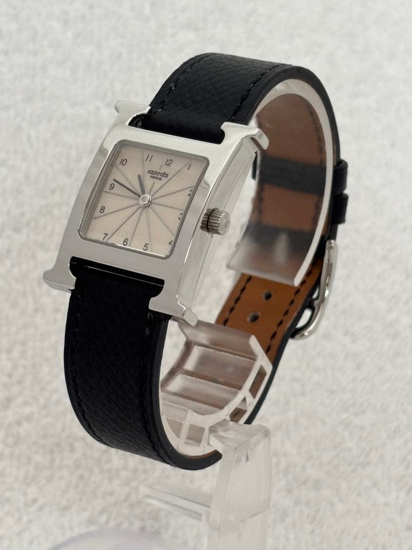 【美品】エルメス Hウォッチ クォーツ【HH1.210】【稼働品】レディース