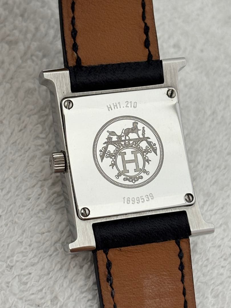 【美品】エルメス Hウォッチ クォーツ【HH1.210】【稼働品】レディース