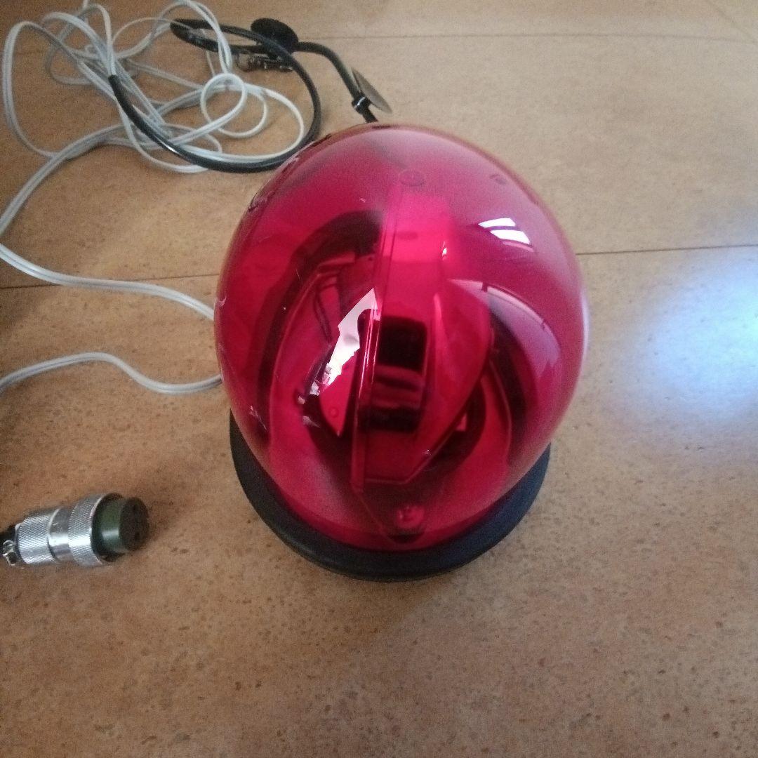 パトライト 流線形回転灯 HKFM-101G 赤色 12V(メタコン)