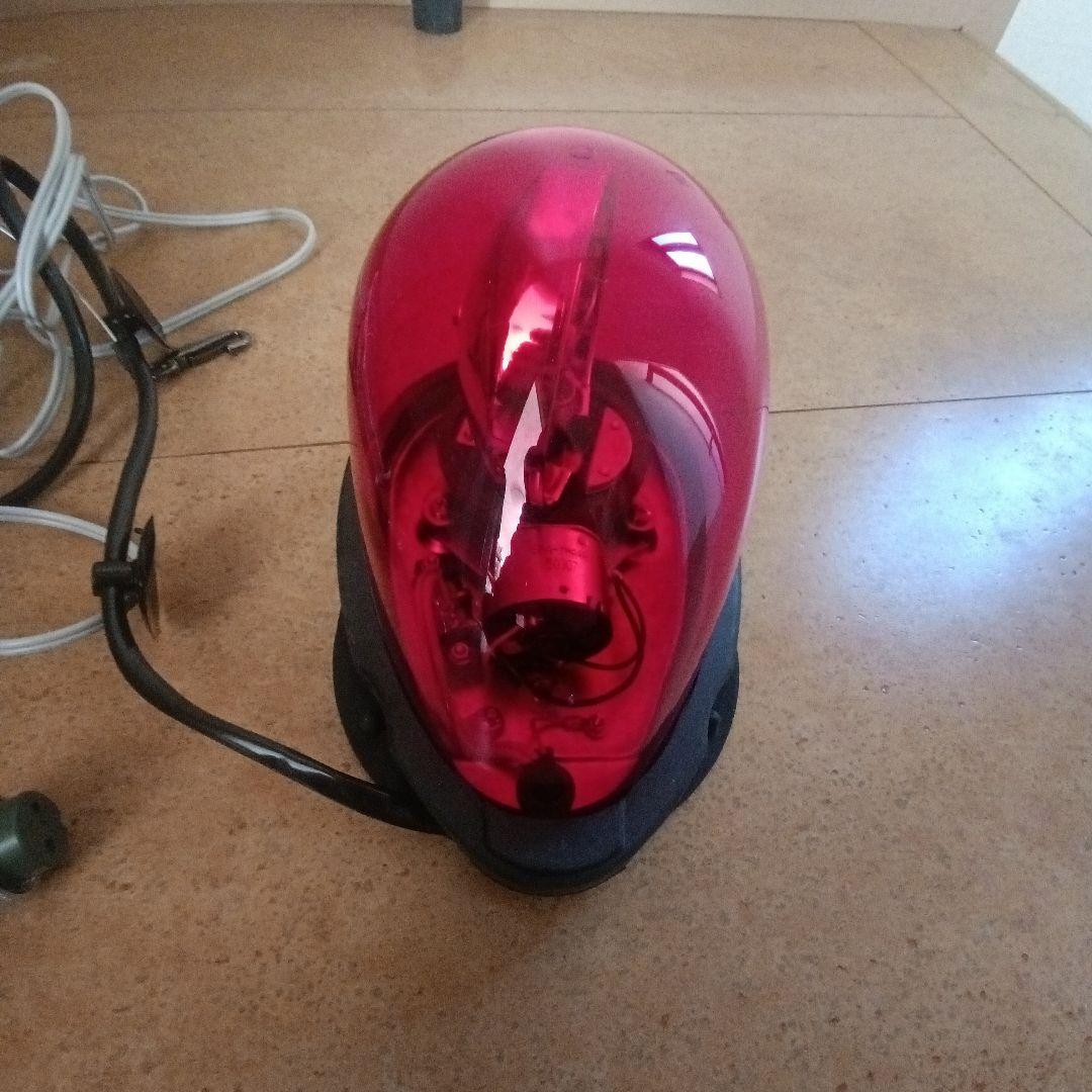 パトライト 流線形回転灯 HKFM-101G 赤色 12V(メタコン)