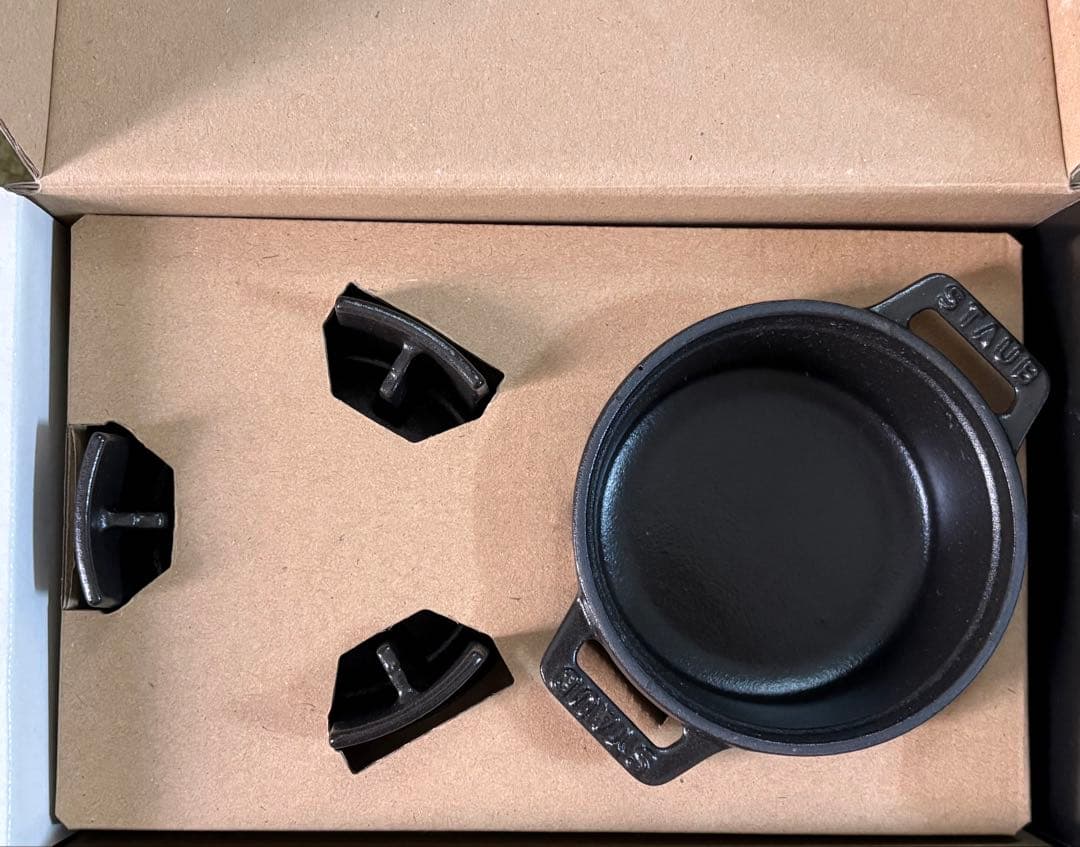 新品 ストウブ staub ミニ フォンデュセット 10cm ブラック