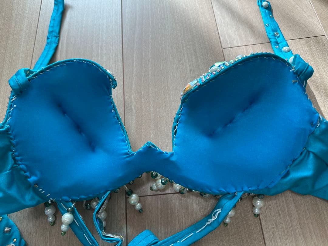 モナリザ　ベリーダンス衣装　オリエンタル　水色