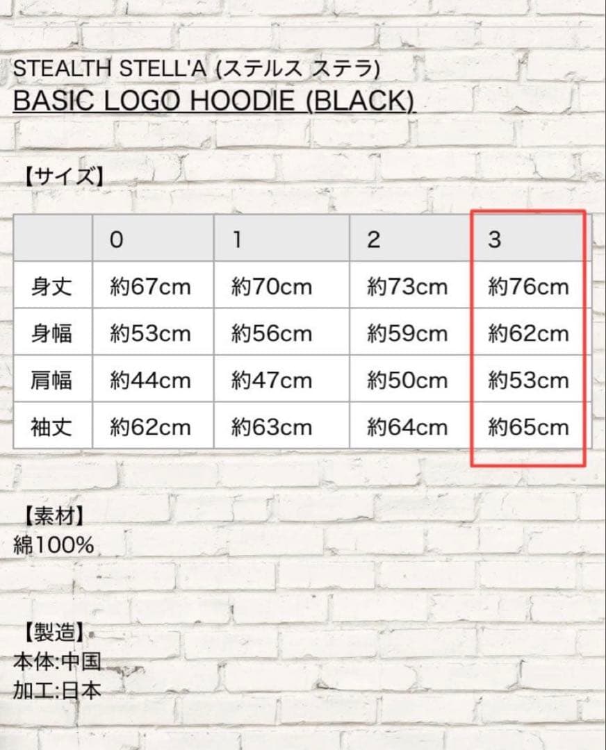 即完売品　stealth stell'a basic logo hoodie