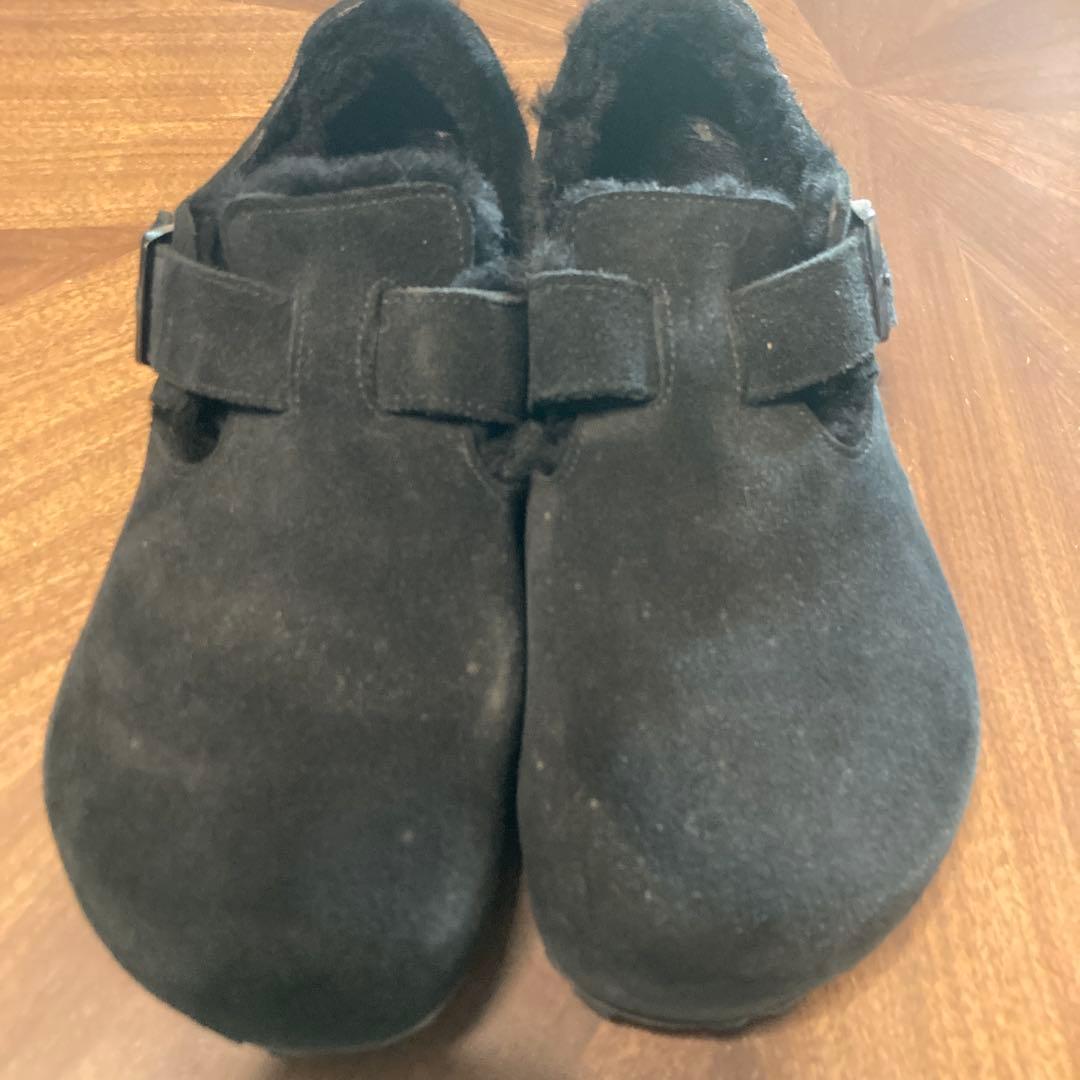 美品　ビルケンシュトック　ボストン　Boston　ボア　黒　26.5cm