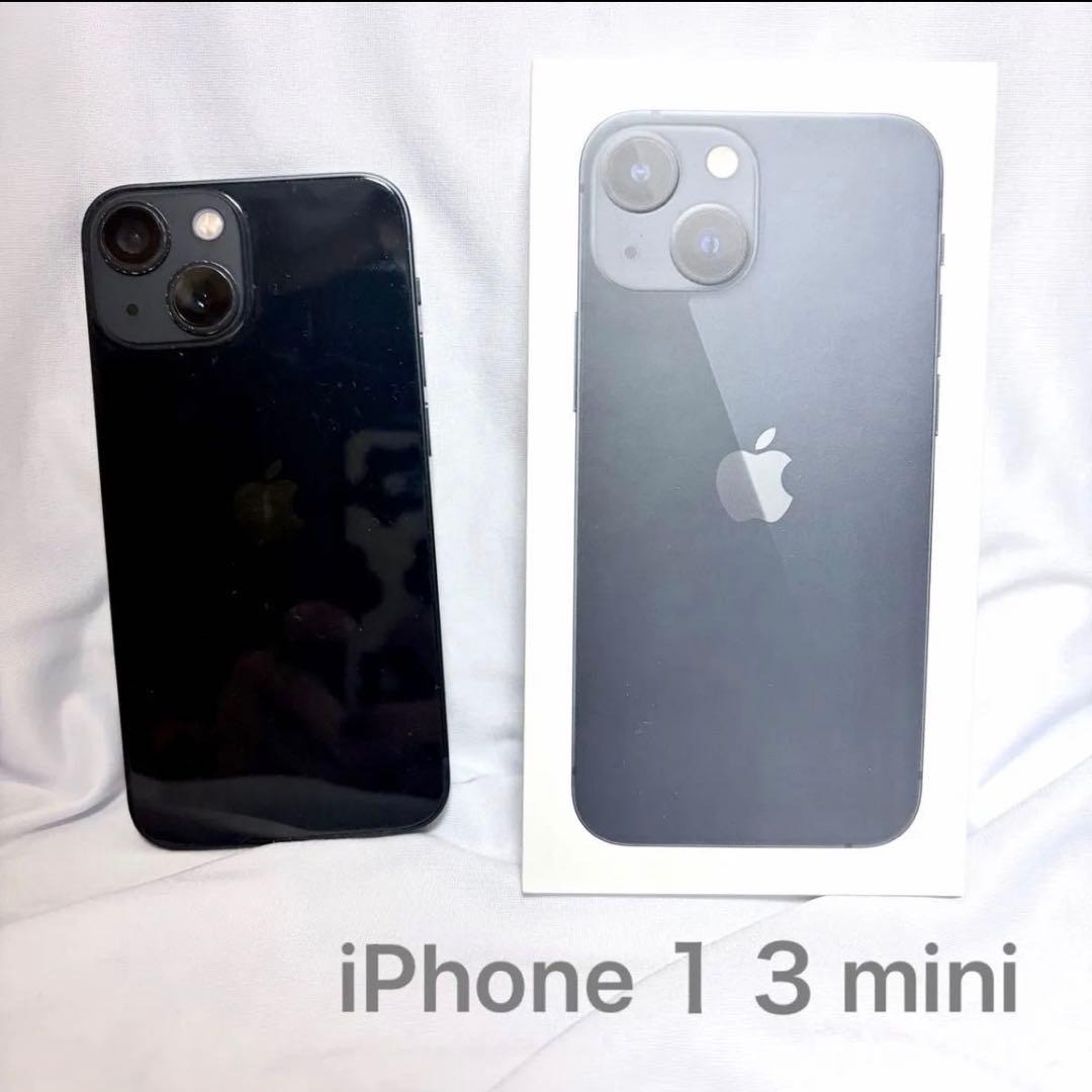 iPhone13mini SIMフリー　箱付き　ミッドナイト　128GB