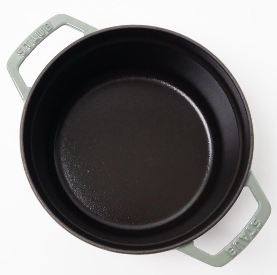 【美品】ストウブ staub ピコココット ラウンド 20cm ユーカリ