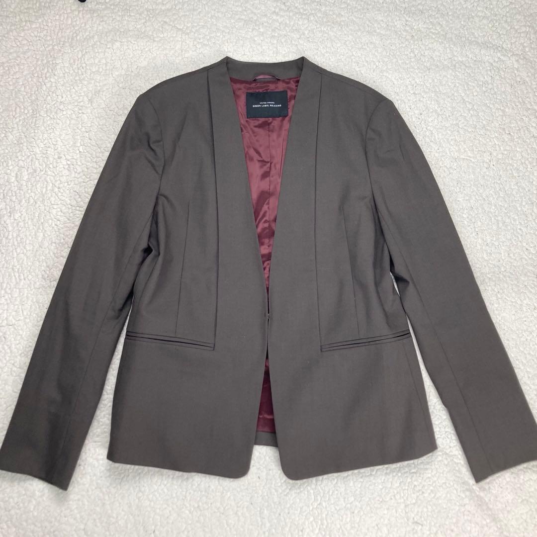 大きいサイズ・近年 ユナイテッドアローズ×プラステ ノーカラーセットアップ