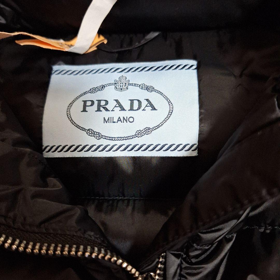 PRADA ベルト付きダウンジャケット　38　ブラック