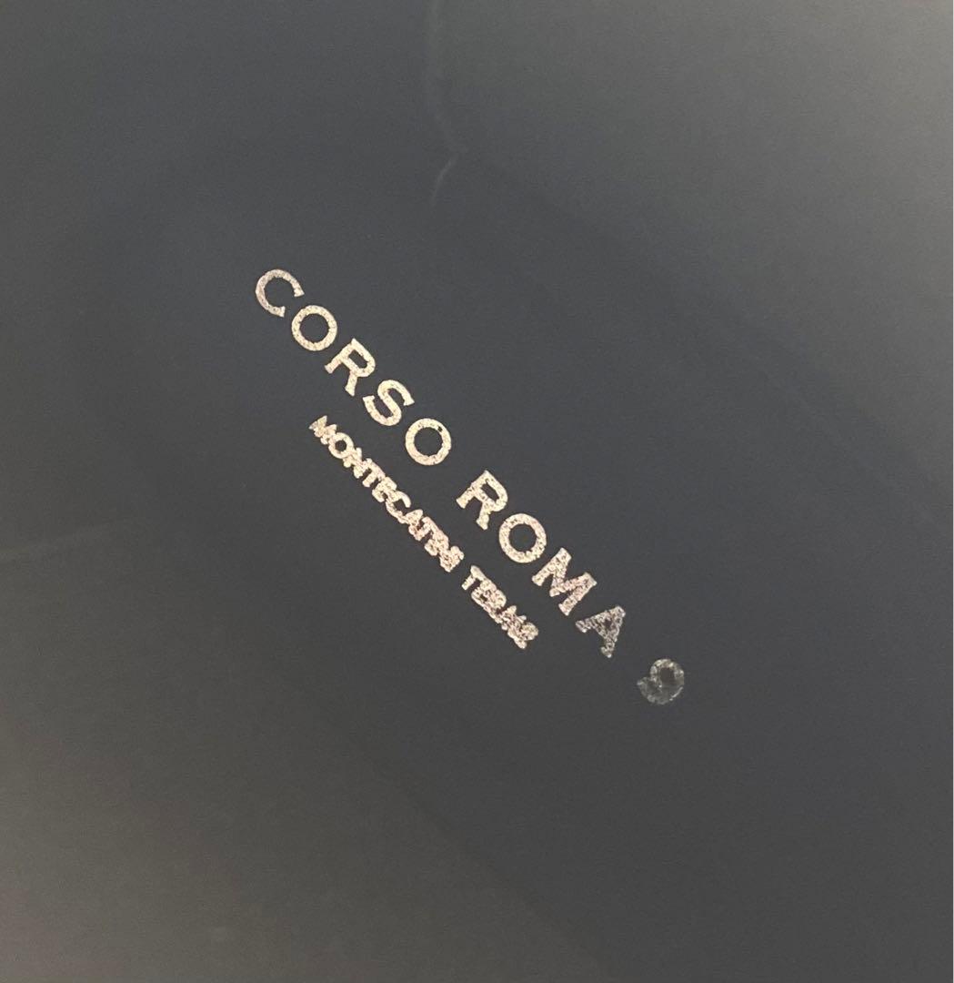 CORSO ROMA, 9 スクエアトゥ サイドゴアブーツ ブラック イタリア製