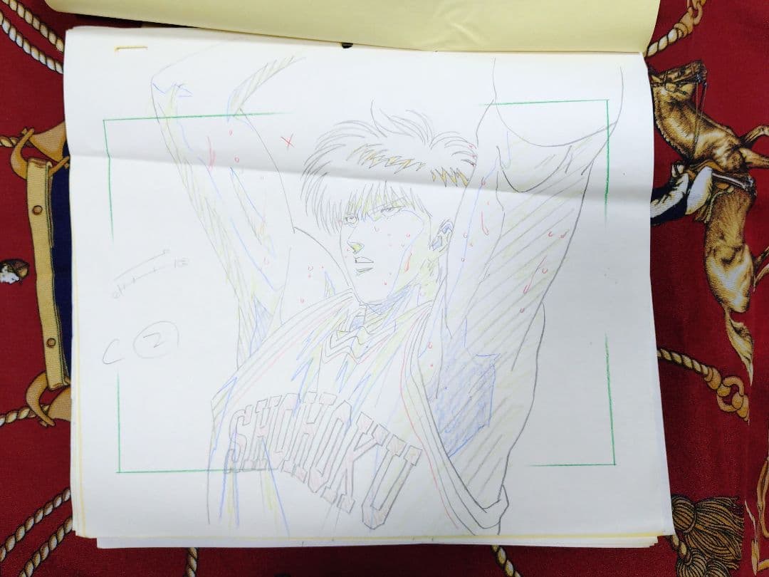j*い様 スラムダンク 原画 流川 手描き 当時物