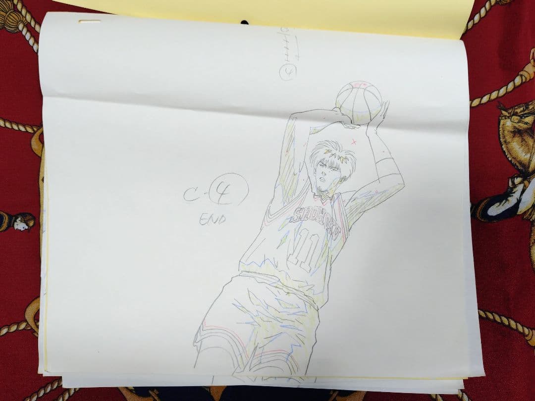 j*い様 スラムダンク 原画 流川 手描き 当時物