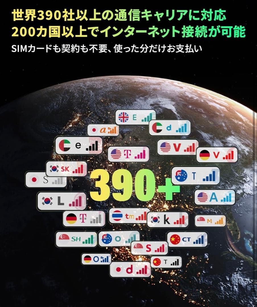 2025年4G対応390MbpsポケットWiFiモバイルルーター定価23800円