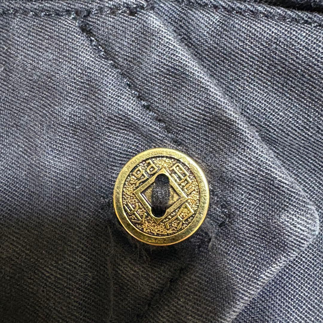 テーラー東洋 ベトジャン ブラック サイズ L 虎 龍 福 刺繍 スーベニア