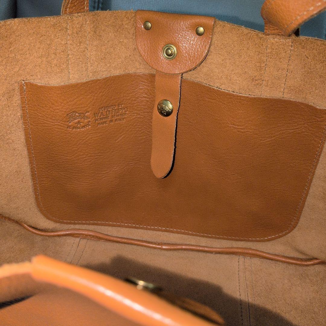 ⚠専用 イルビゾンテ IL BISONTE トートバッグ 革 ミラーチャーム付