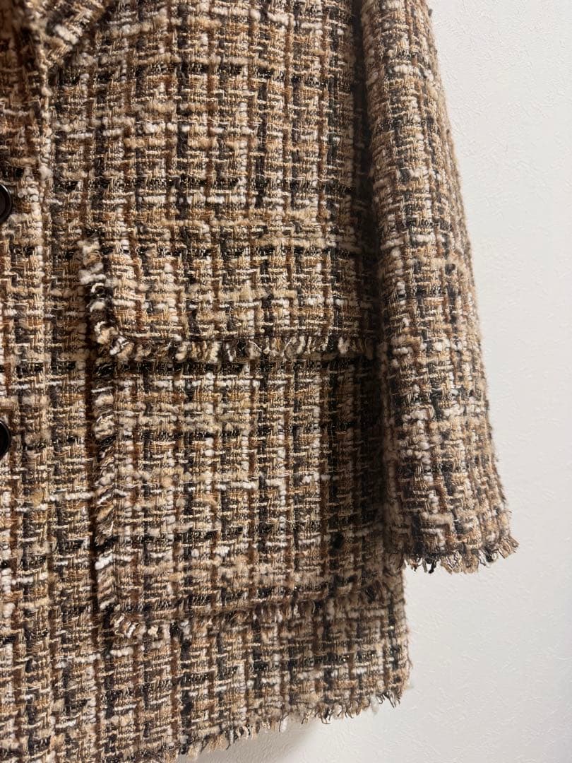 お値下げしました！【トゥモローランド】Ballsey ブラウンツイードジャケット