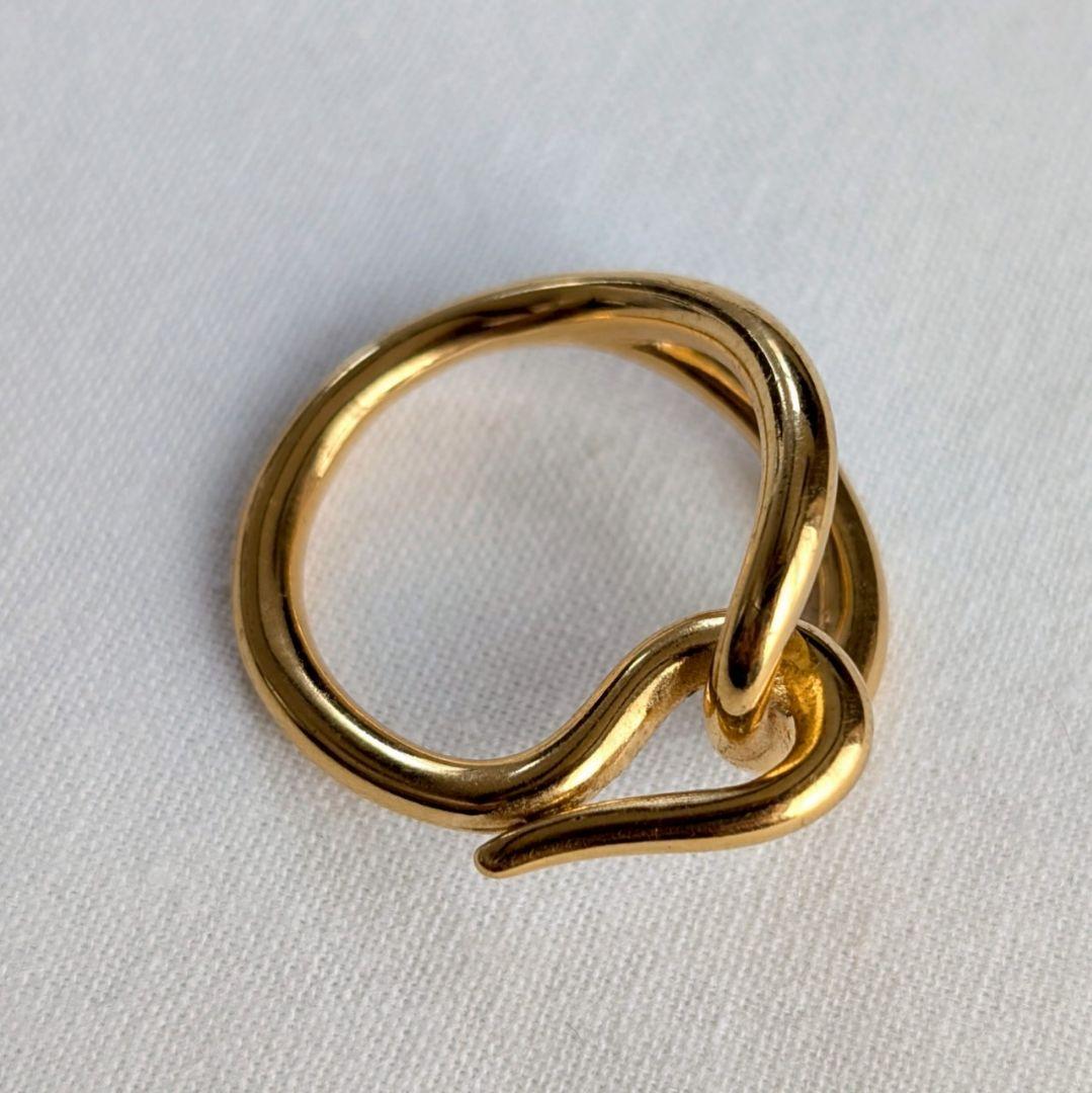 【美品】HERMES エルメス スカーフリング 《ジャンボ》