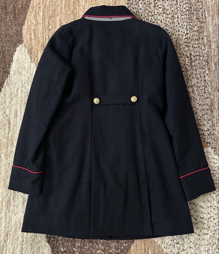 【新品タグ付き】プチバトー ウールコート 12ans 150 ネイビー 中綿入り