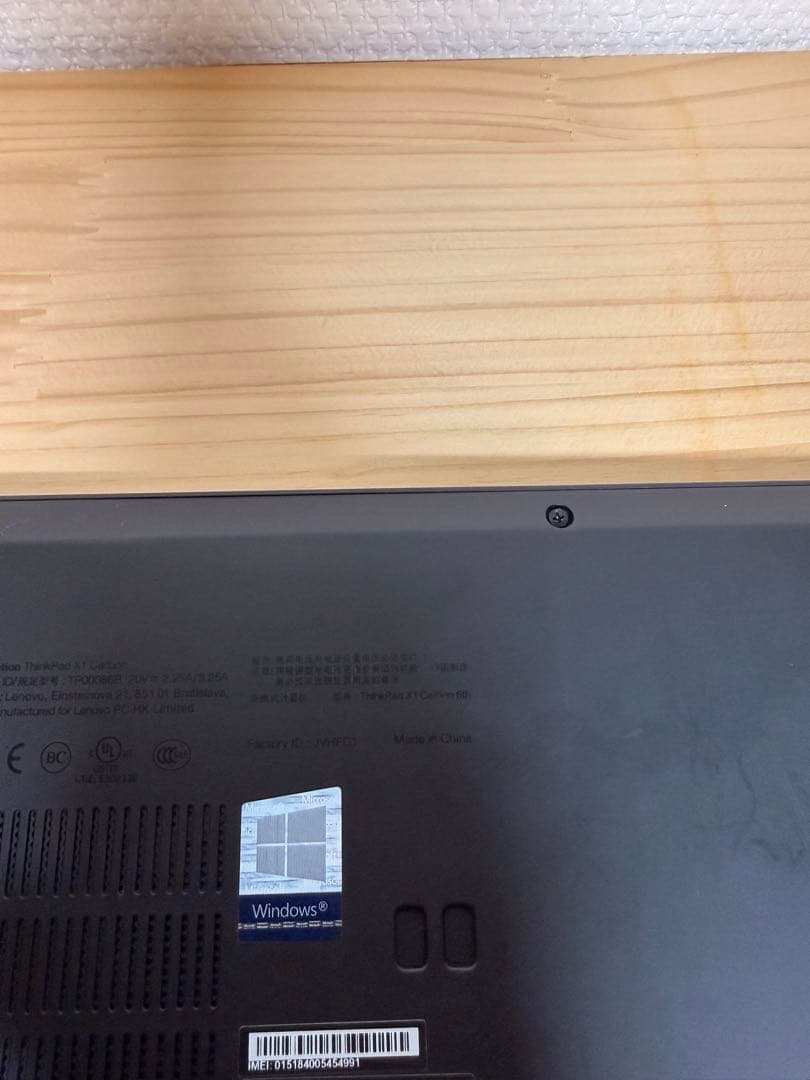 Windowsノート本体 ThinkPad X1 Carbon Gen6 i5 8GB FHD 256GB