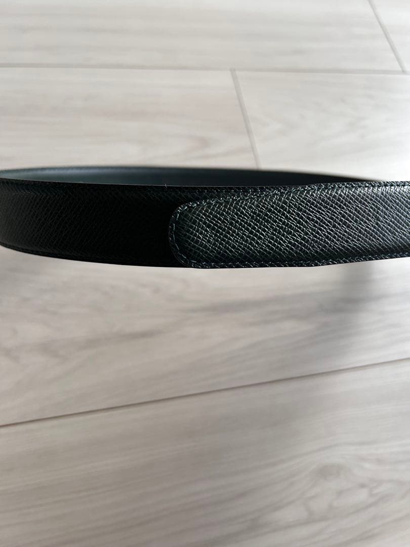 ルイヴィトン　ベルト 金色バックル　グリーン